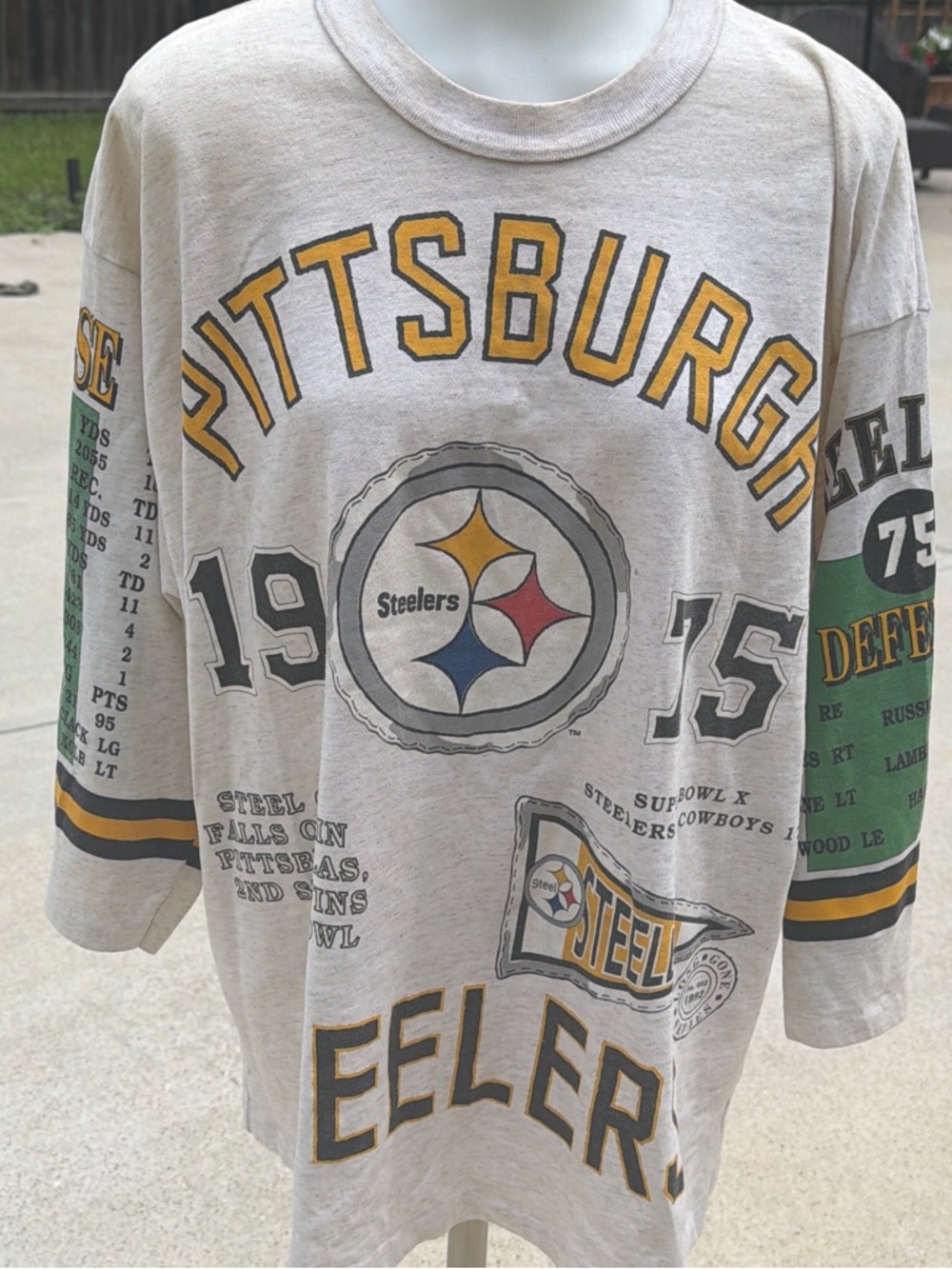 Vintage 1975  Pittsburgh Steelers Vintage Graphic Tee XL